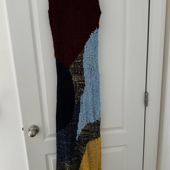 ZARA Colorblock Multicolor Knit Dress - Picture 5 of 8